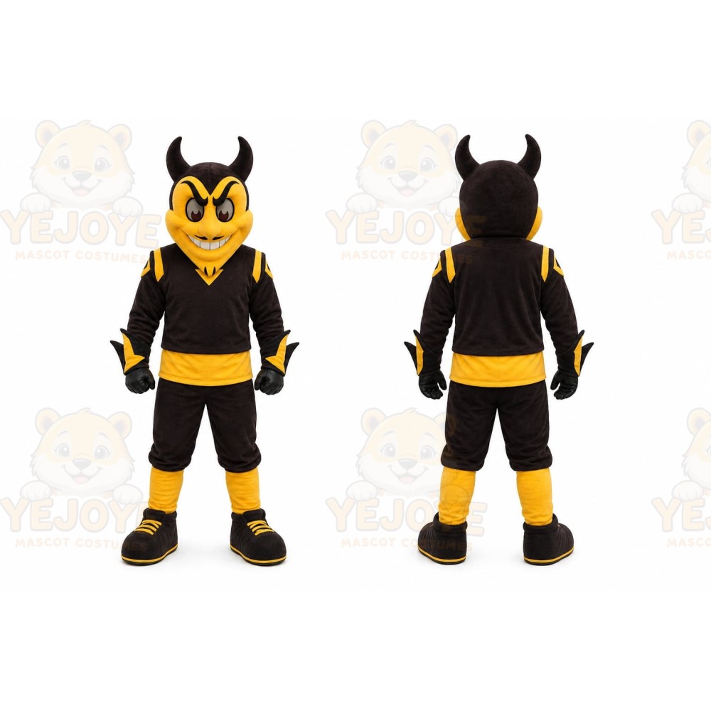 Black Devil Mascot Costume for Events and Promotions
