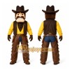 Brown Cowboy Mascot Costume for Events and Promotions Brown Cowboy Mascot Costume for Events and Promotions