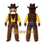 Brown Cowboy Mascot Costume for Events and Promotions
