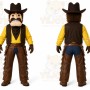 Brown Cowboy Mascot Costume for Events and Promotions