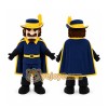 Blue Musketeer Mascot Costume for Events and Promotions