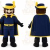 Blue Musketeer Mascot Costume for Events and Promotions