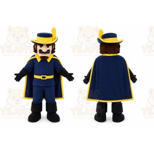 Blue Musketeer Mascot Costume for Events and Promotions