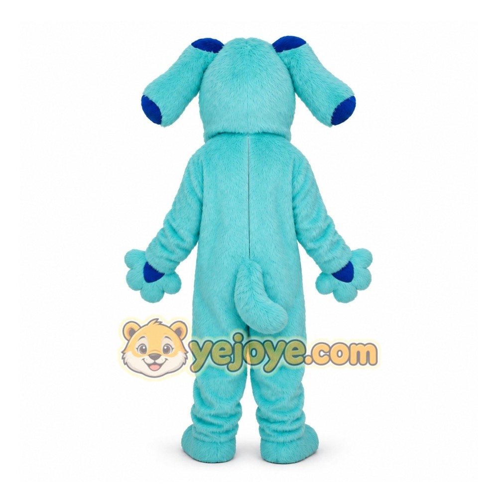 Blue Dog Mascot Costume for Children's Events