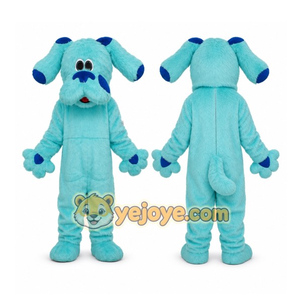 Blue Dog Mascot Costume for Children's Events
