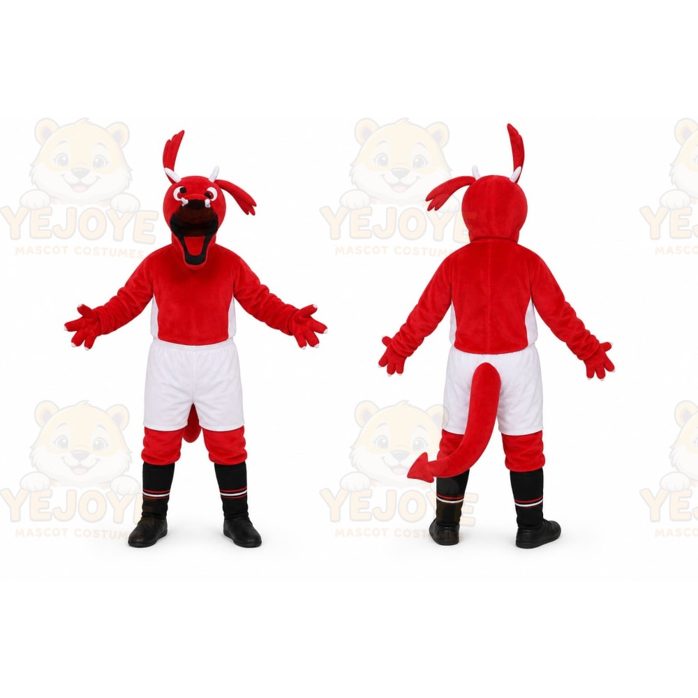 Red Dragon Mascot Costume for Events and Promotions
