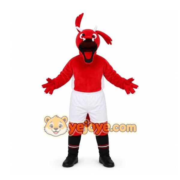 Red Dragon Mascot Costume for Events and Promotions Red Dragon Mascot Costume for Events and Promotions