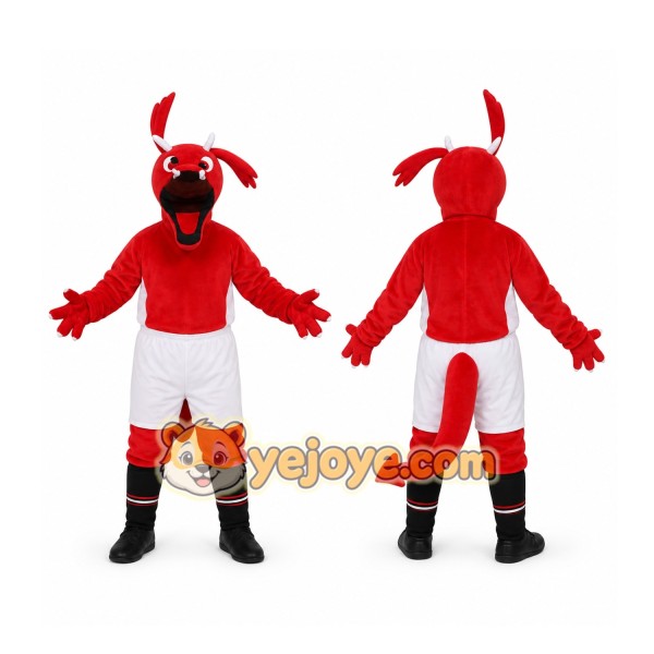 Red Dragon Mascot Costume for Events and Promotions