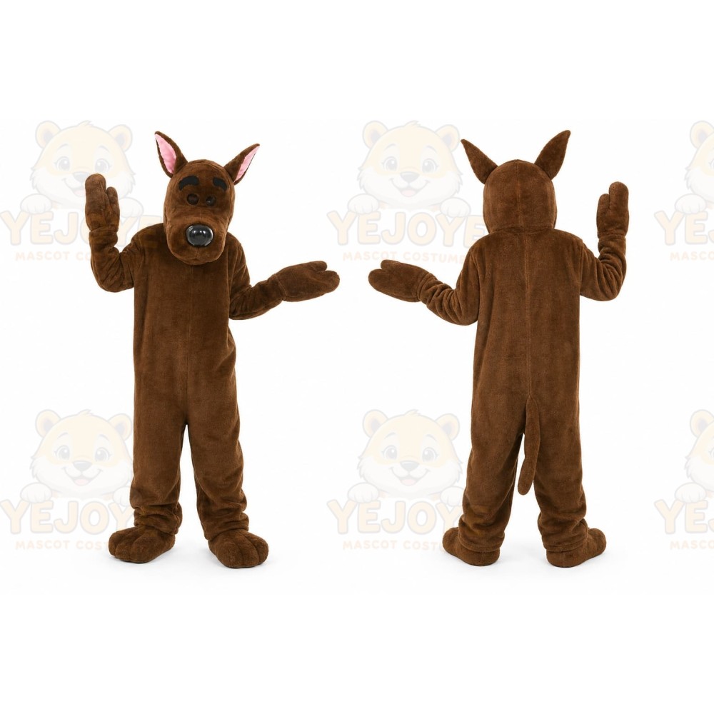 Brown Dog Mascot Costume for Events and Promotions