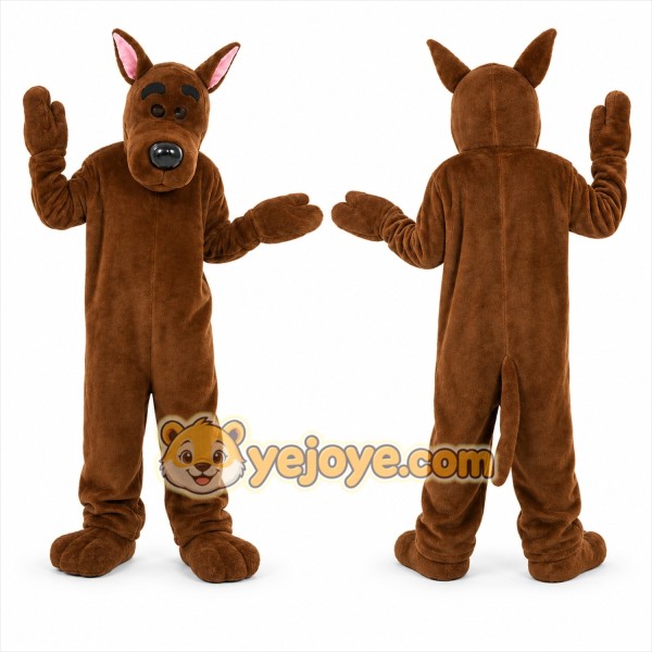 Brown Dog Mascot Costume for Events and Promotions