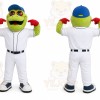 Green Frog Mascot Costume for Sports Events