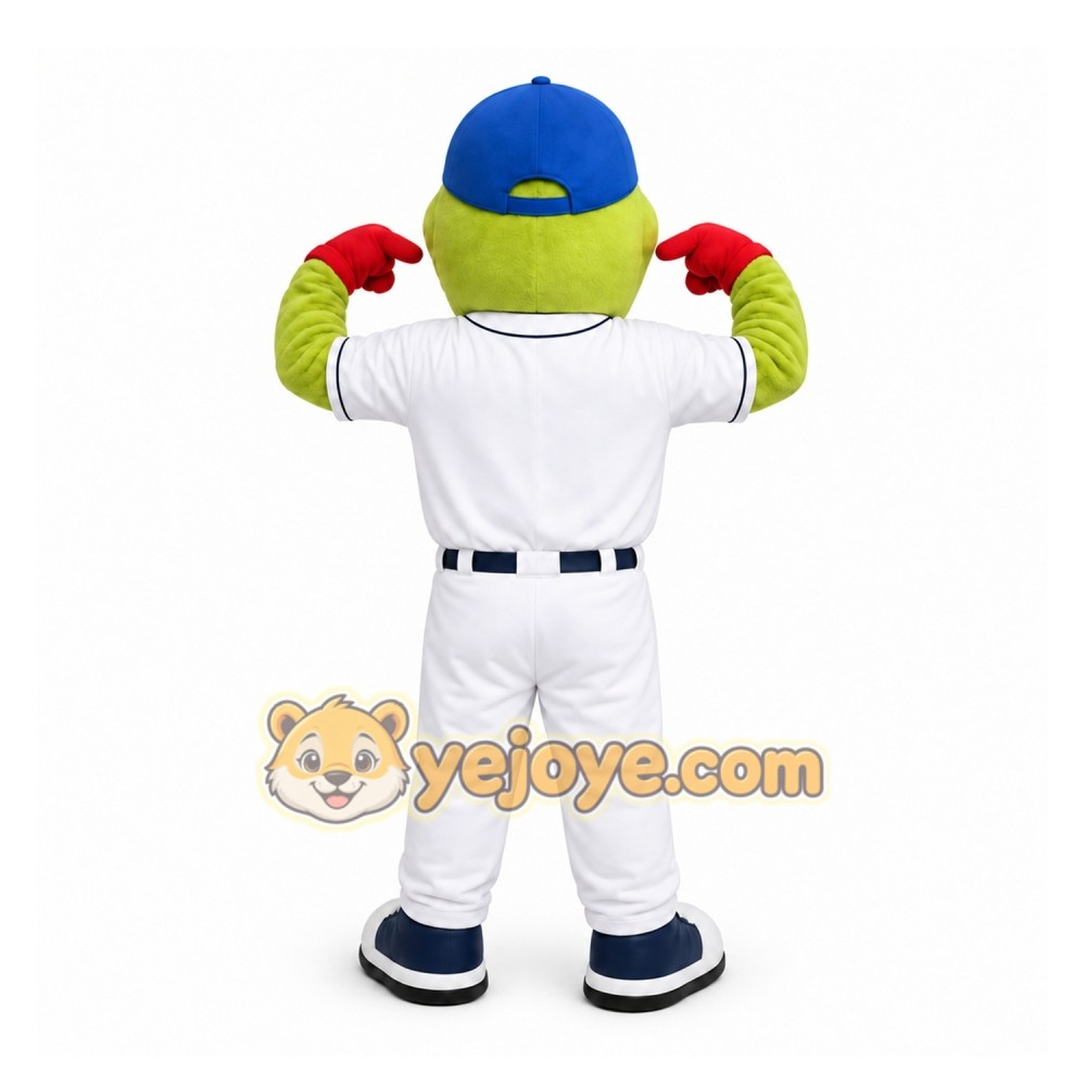 Green Frog Mascot Costume for Sports Events