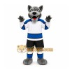 Gray Wolf Mascot Costume for Sports Events Gray Wolf Mascot Costume for Sports Events