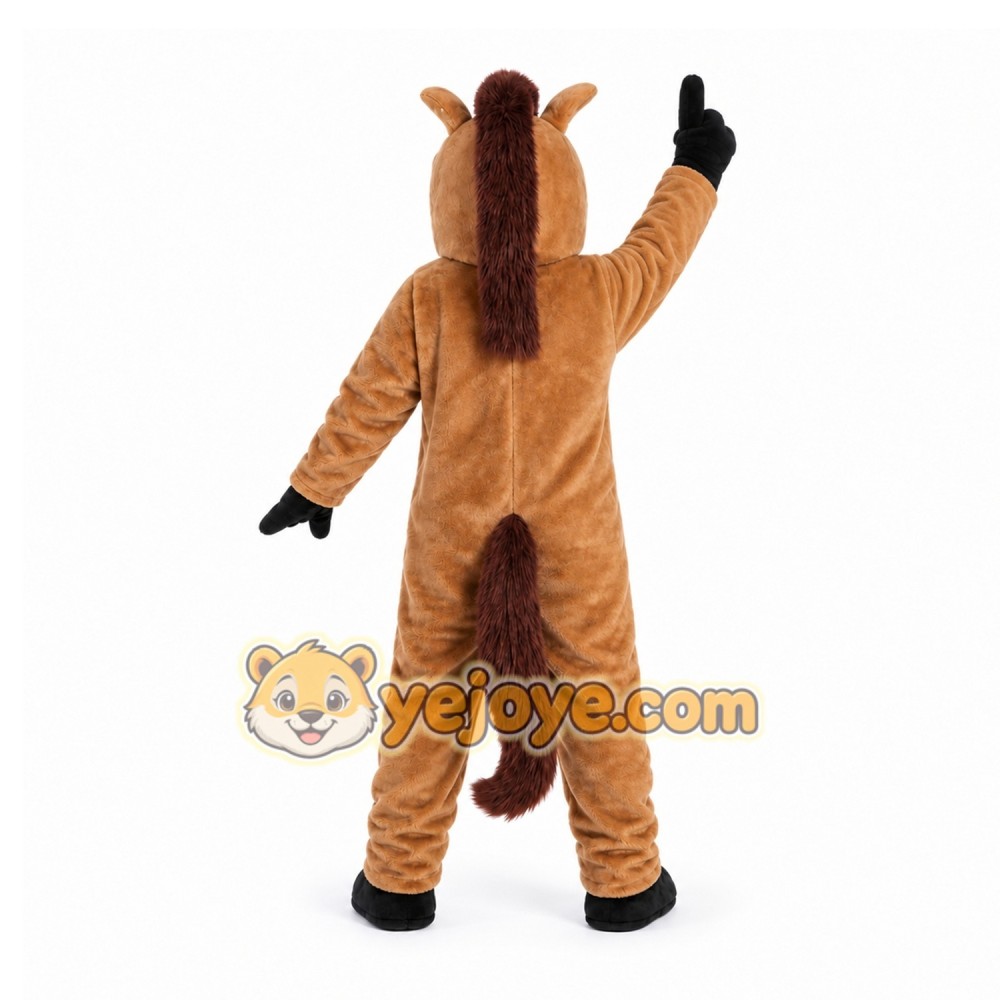 Brown Horse Mascot Costume for Events and Promotions