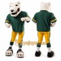 White Bear Mascot Costume for Sports Events