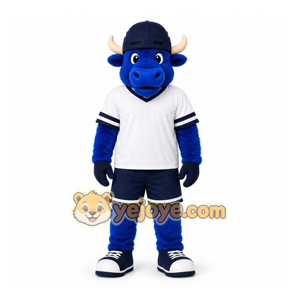 Blue Bull Mascot Costume for Sports Events Blue Bull Mascot Costume for Sports Events