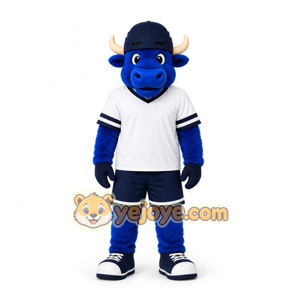 Blue Bull Mascot Costume for Sports Events Blue Bull Mascot Costume for Sports Events
