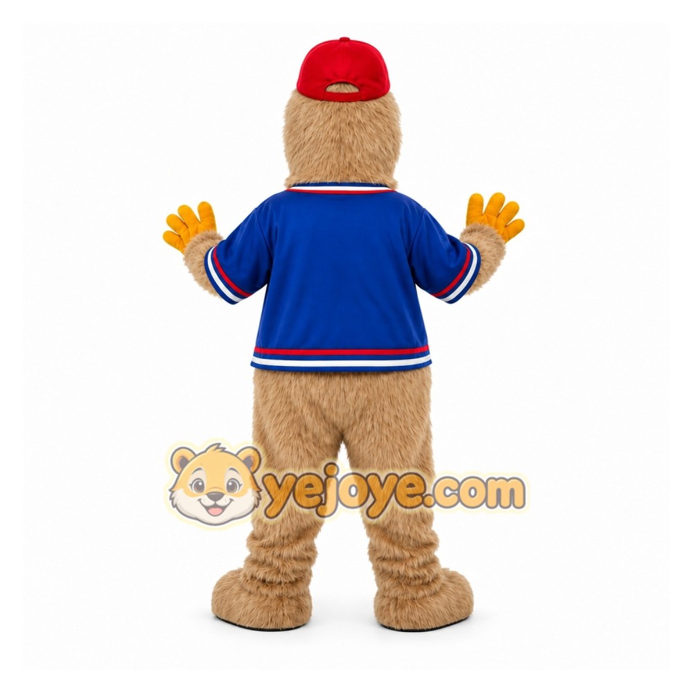 Tan Bird Mascot Costume for Sports Events