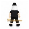Black Character With Mohawk Mascot Costume for Sports Events Black Character With Mohawk Mascot Costume for Sports Events