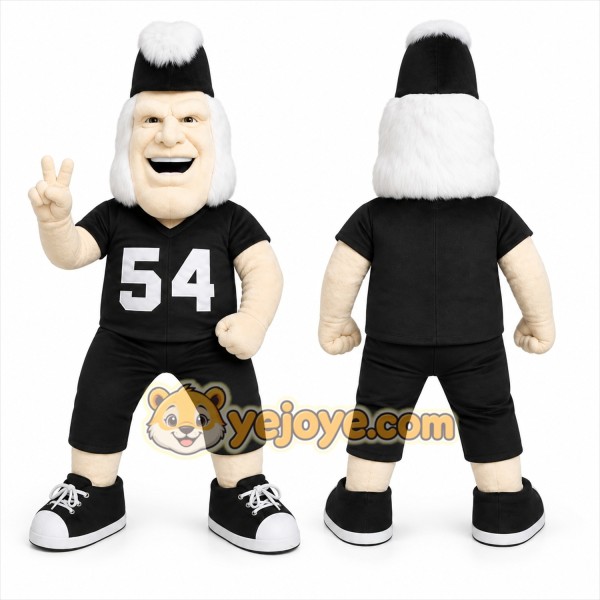 Black Character With Mohawk Mascot Costume for Sports Events
