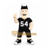 Black Character With Mohawk Mascot Costume for Sports Events Black Character With Mohawk Mascot Costume for Sports Events