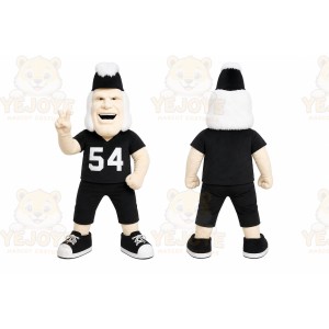 Black Character With Mohawk Mascot Costume for Sports Events
