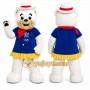 White Bear Mascot Costume for Holiday Events