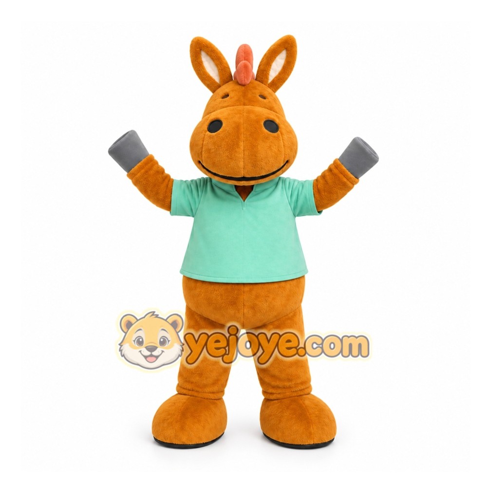 Brown Horse Mascot Costume for Children's Events Brown Horse Mascot Costume for Children's Events