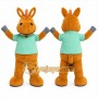 Brown Horse Mascot Costume for Children's Events