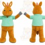 Brown Horse Mascot Costume for Children's Events