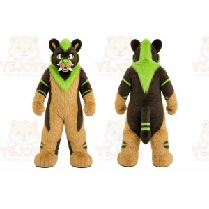 Brown Tiger Mascot Costume for Events and Promotions