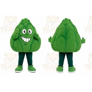 Green Artichoke Mascot Costume for Events and Promotions