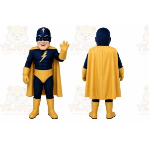 Blue Superhero Mascot Costume for Events and Promotions