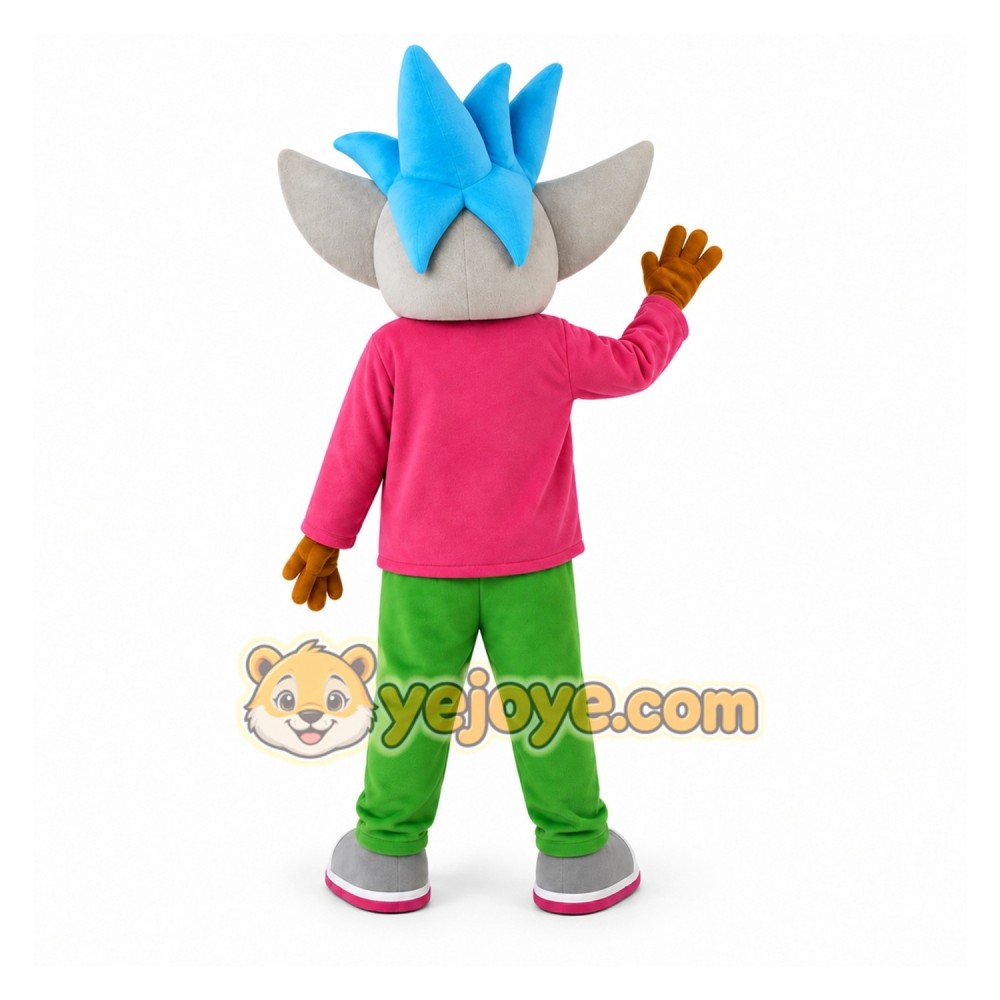 Gray Wolf Mascot Costume for Children's Events