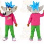 Gray Wolf Mascot Costume for Children's Events