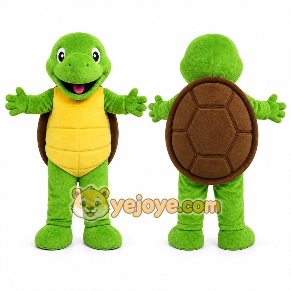 Green Turtle Mascot Costume for Children's Events Green Turtle Mascot Costume for Children's Events