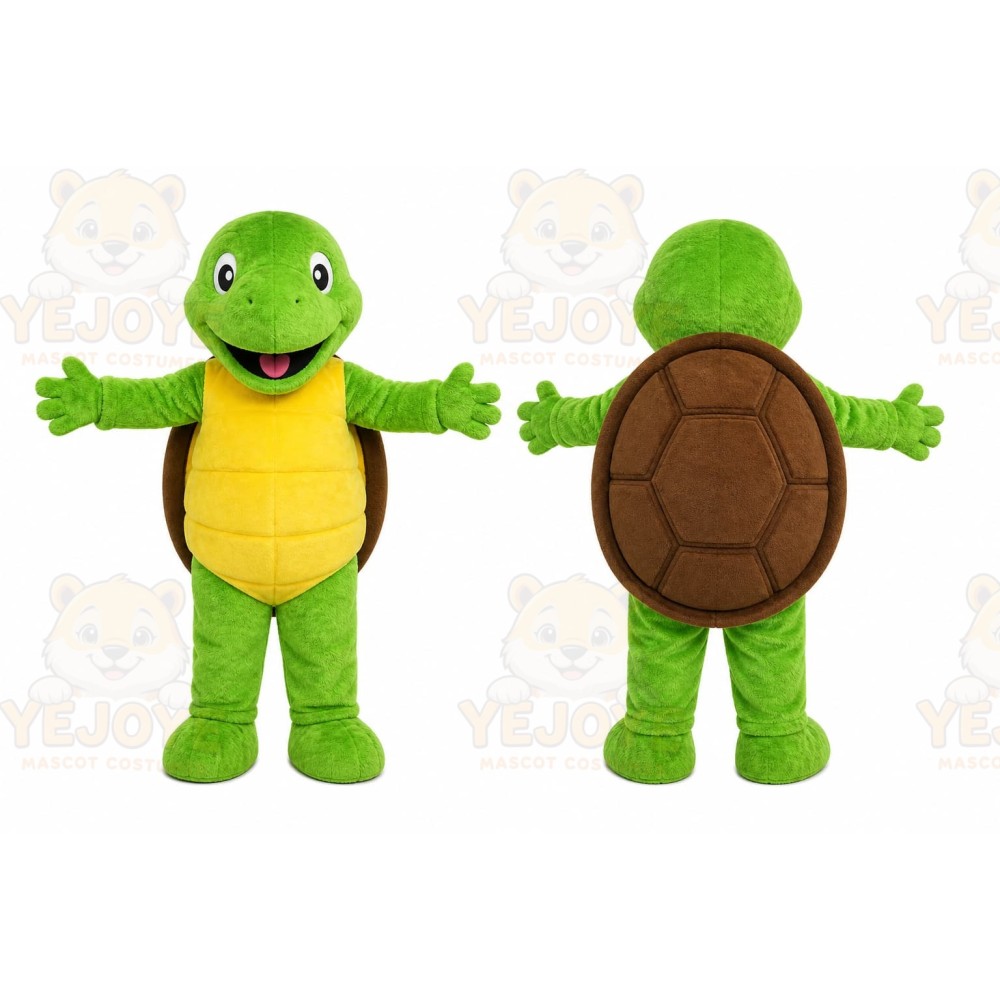 Green Turtle Mascot Costume for Children's Events