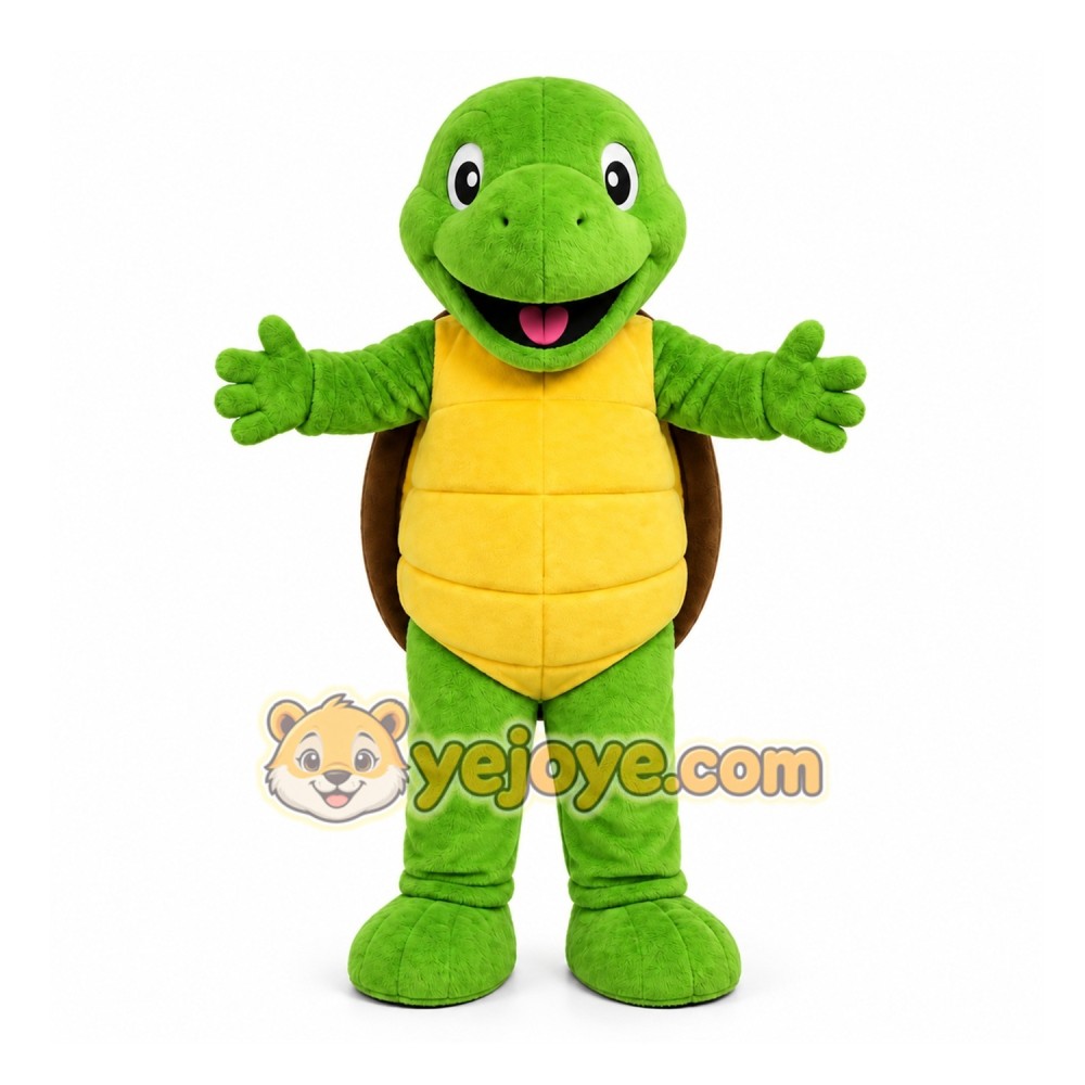 Green Turtle Mascot Costume for Children's Events Green Turtle Mascot Costume for Children's Events