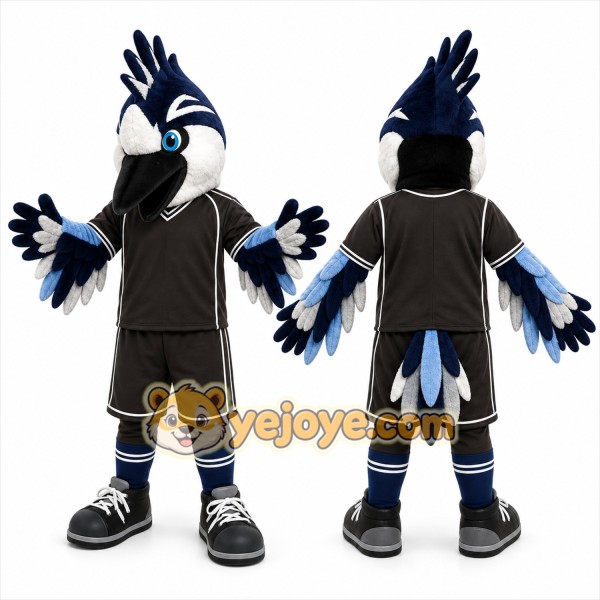 Black Bird Mascot Costume for Sports Events