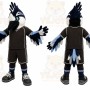 Black Bird Mascot Costume for Sports Events