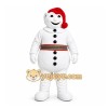 White Snowman Mascot Costume for Holiday Events White Snowman Mascot Costume for Holiday Events