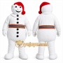 White Snowman Mascot Costume for Holiday Events
