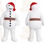 White Snowman Mascot Costume for Holiday Events