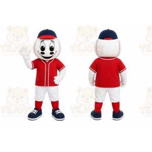 White Baseball Mascot Costume for Sports Events
