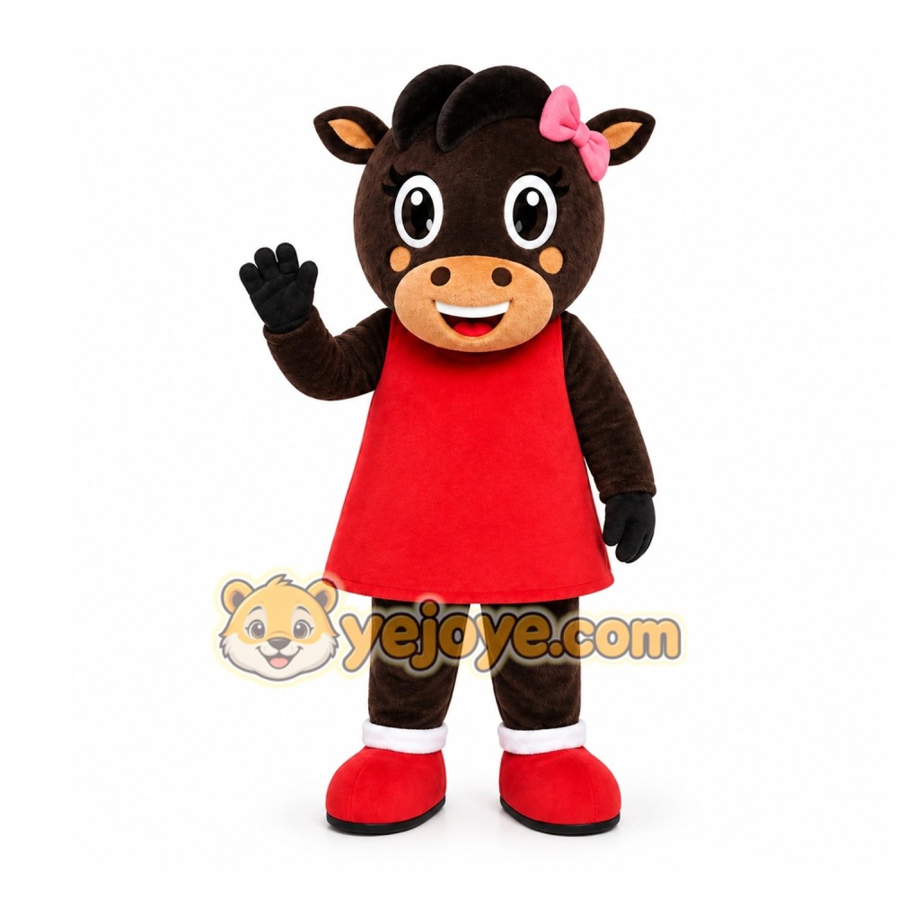 Black Cow Mascot Costume for Children's Events Black Cow Mascot Costume for Children's Events