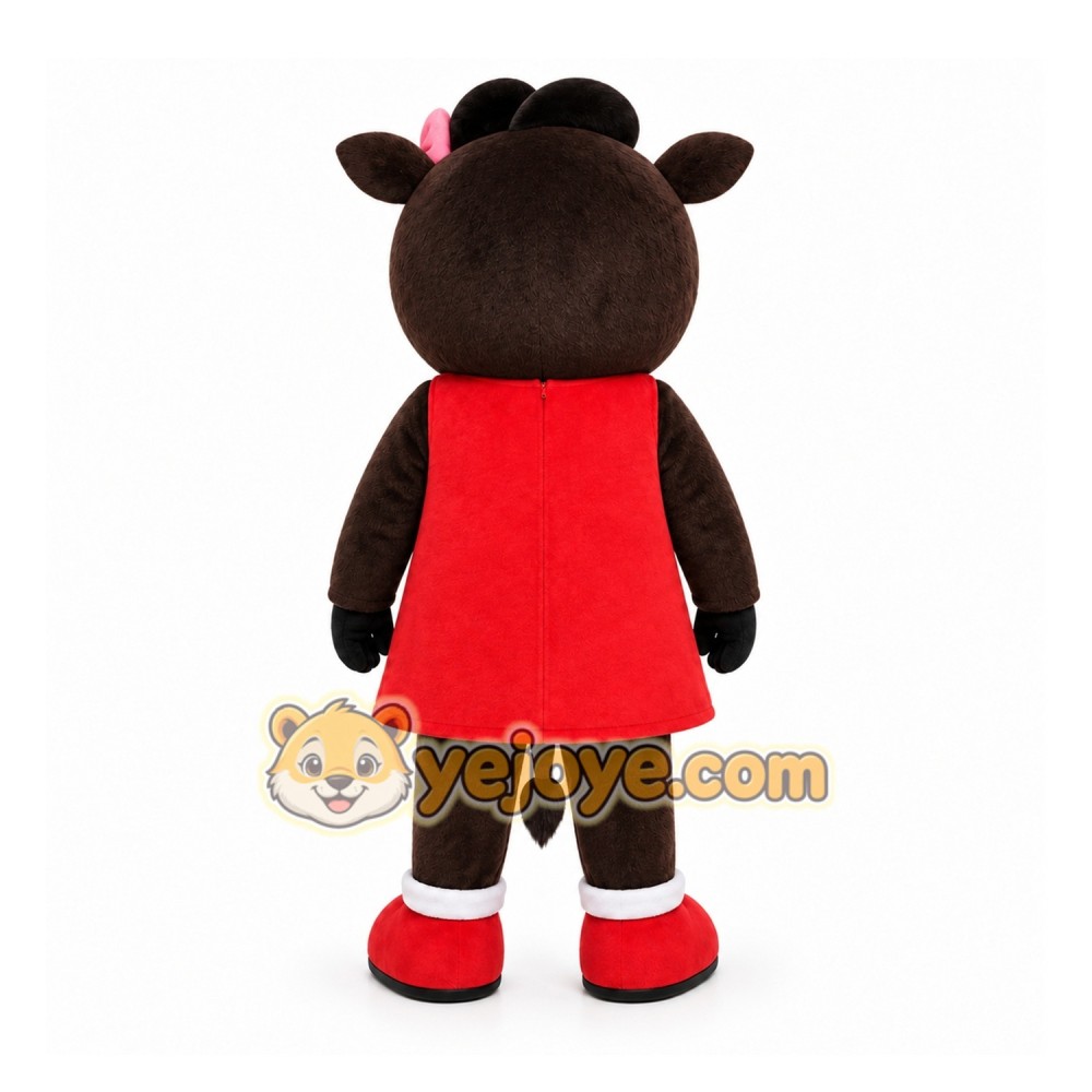 Black Cow Mascot Costume for Children's Events Black Cow Mascot Costume for Children's Events