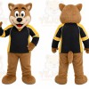 Brown Dog Mascot Costume for Sports Events
