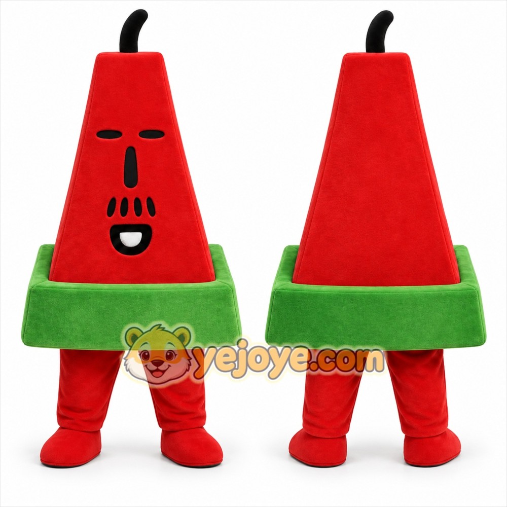 Watermelon Slice Mascot Costume for Restaurant Promotions