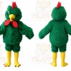 Green Chicken Mascot Costume for Events and Promotions