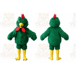 Green Chicken Mascot Costume for Events and Promotions